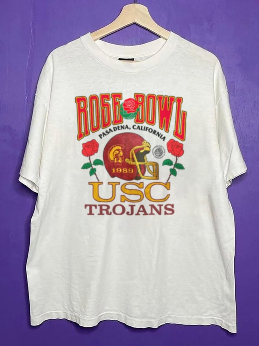 Vintage USC Trojans University Of Southern California Rose Bowl Football Shirt